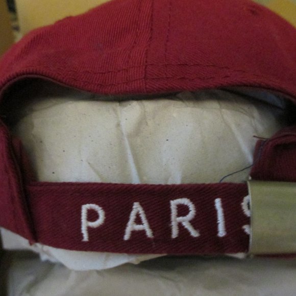 PARIS FRANCE Burgundy 100% Cotton Hat/Cap - Picture 5 of 8